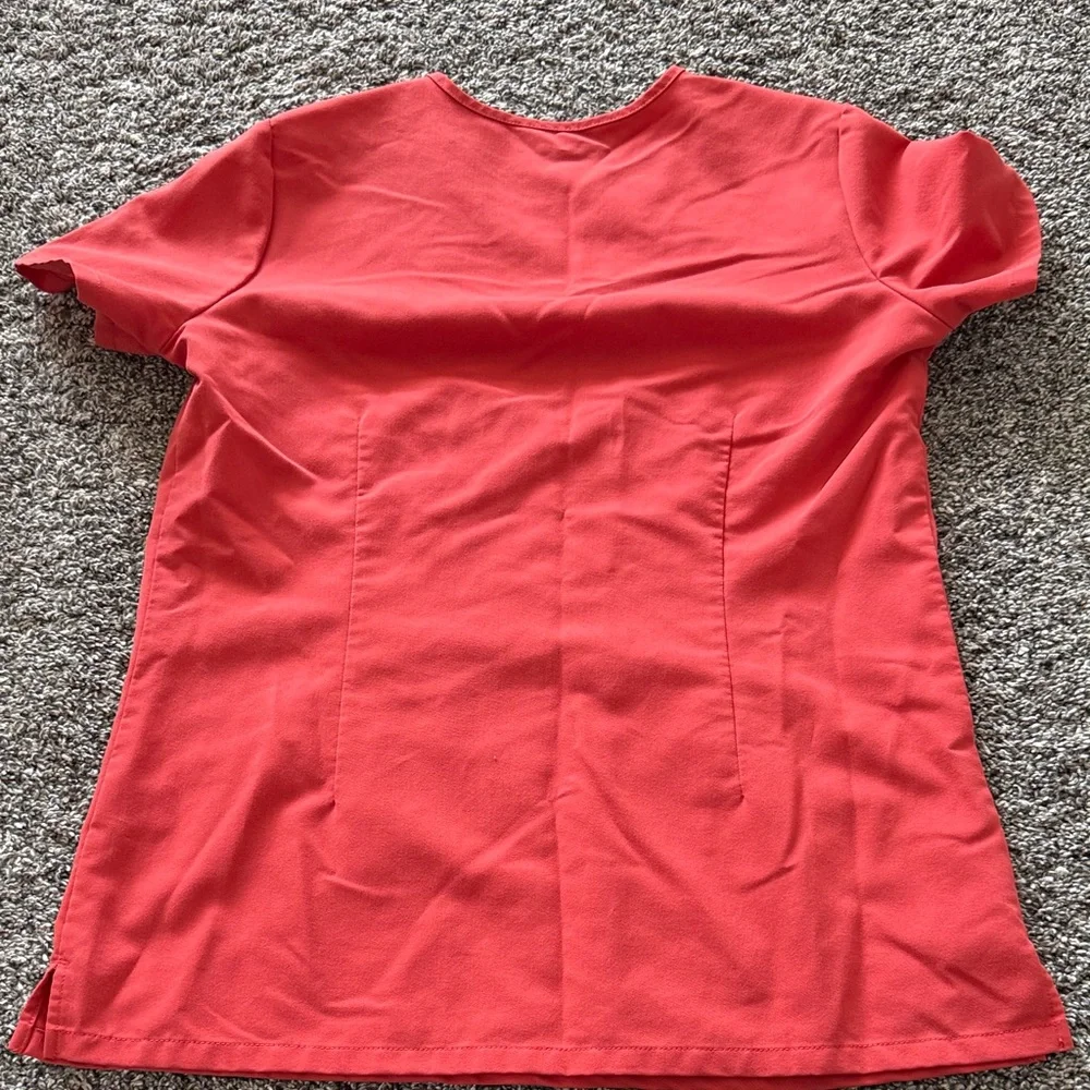 Red/sienna color  Women's fig top and bottoms set. - Picture 3 of 5